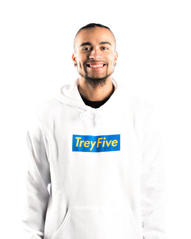 Trey Five Supreme Hoodie - White Trey Five Supreme Hoodie - White