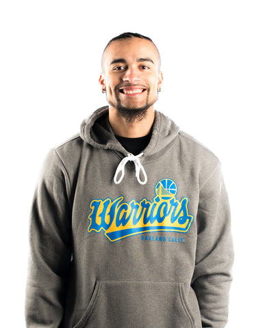 Warriors Scripto Hoodie Sweatshirt - Gray