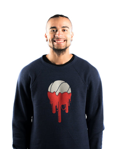 USA Drips Crewneck Sweatshirt - Navy USA Drips Crewneck Sweatshirt - Navy