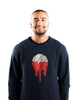 USA Drips Crewneck Sweatshirt - Navy USA Drips Crewneck Sweatshirt - Navy