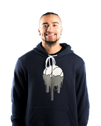 Hoya Drips Pullover Hoodie Sweatshirt - Navy