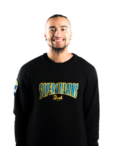 Super Villains Crewneck Sweatshirt - Black