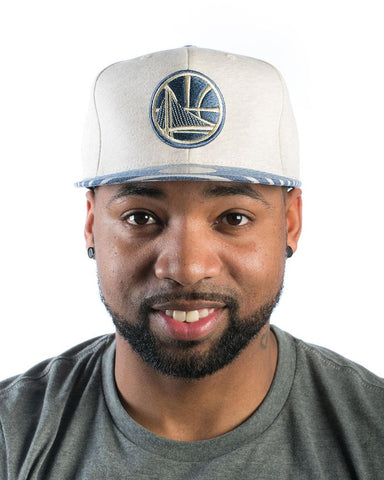 Golden State Warriors "Logo" - Oatmeal Heather Snapback