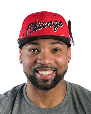 Chicago Bulls Retro Script Strap-back Hat