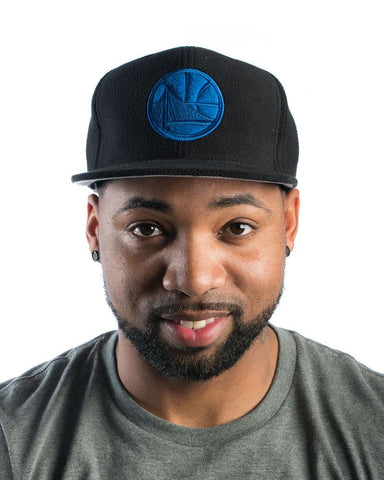 Warriors - Black Micro Fleece Snapback