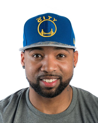 New Era 'The City' Warriors Textured Vize 9FIFTY Snapback