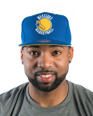 Warriors Basketball - Solid Velour Logo Snapback