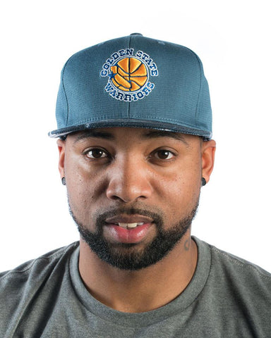 Golden State Warriors - Stained Denim Earth Tone Strap-back