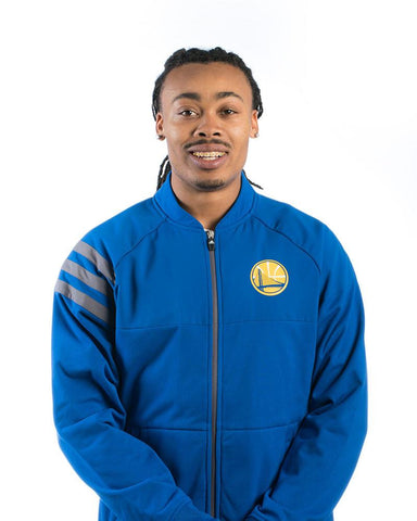 Mens Golden State Warriors Tip-Off Full Zip Jacket - Royal Blue