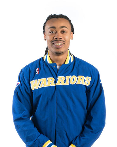 Mitchell & Ness Authentic Warriors Warm Up Jacket - Royal Blue