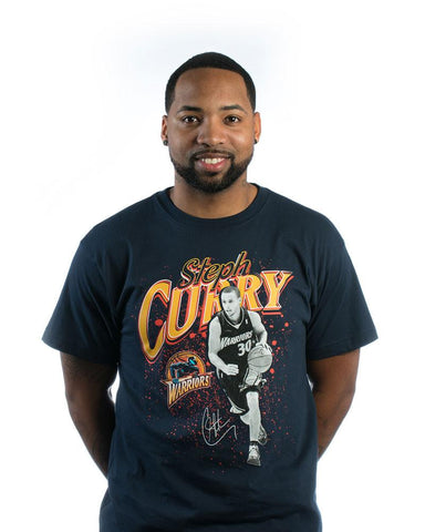 Stephen Curry Throwback T-shirt - Navy