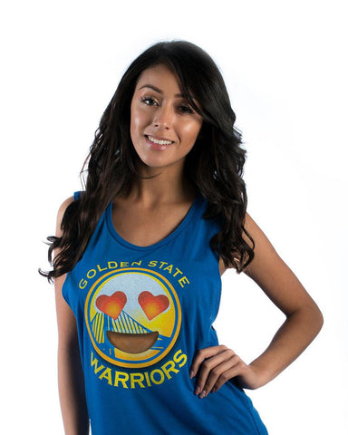 Golden State Warriors Heart Emoji Tank- Royal Blue