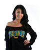 Super Villains Wide Neck Sweatshirt - Black Super Villains Wide Neck Sweatshirt - Black
