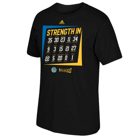 Golden State Warriors - Strength In Numbers 2017 Playoff Shirt - Adidas