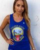 Golden State Warriors Tongue Emoji Tank- Royal Blue Golden State Warriors Tongue Emoji Tank- Royal Blue