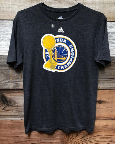 Warriors Locker Room Hat Hook T-Shirt - Black Heather