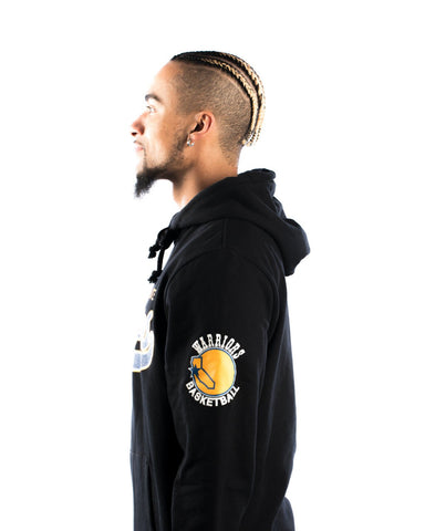 Warriors Basketball - Fully Laced Hoodie Sweatshirt - Black