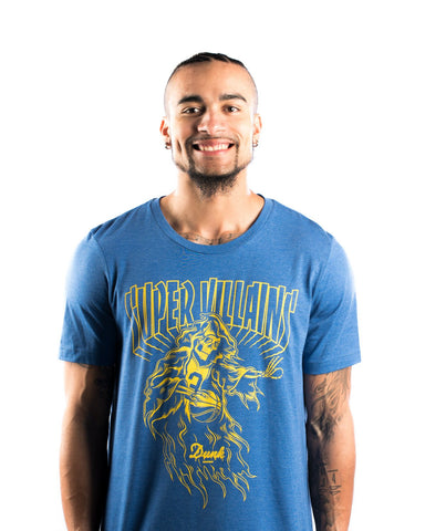 Super Villains Reaper T-shirt - Blue Heather