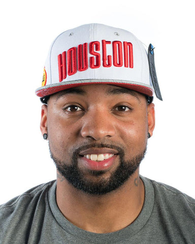 Rockets Retro Away Font Strapback Hat