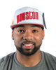 Rockets Retro Away Font Strapback Hat