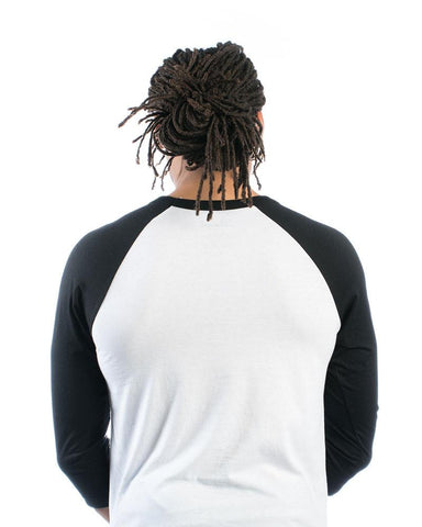 Super Death Finisher Raglan T-shirt - White & Black