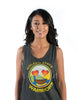 Warriors Heart Emoji Tank- Dark Gray Heather