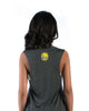 Warriors Heart Emoji Tank- Dark Gray Heather