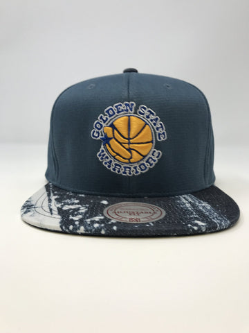 Golden State Warriors - Stained Denim Earth Tone Strap-back