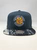 Golden State Warriors - Stained Denim Earth Tone Strap-back