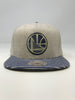 Golden State Warriors "Logo" - Oatmeal Heather Snapback