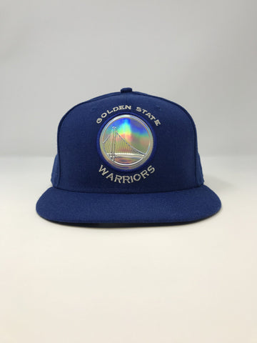 New Era Warriors Logo Fitted Hat Team Iridescent 59FIFTY