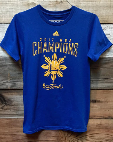 Golden State Warriors 2017 NBA Champions Filipino Heritage Edition Tee - Royal Blue